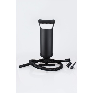 Pompa manuala pentru umflat obiecte gonflabile , colace , saltele , cu 3 adaptori pentru interconectare si furtun, negru, Flippy - Img 8