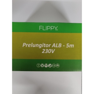 Prelungitor, Flippy, cauciuc, 220 volti, 5 metri, fir alb - Img 3