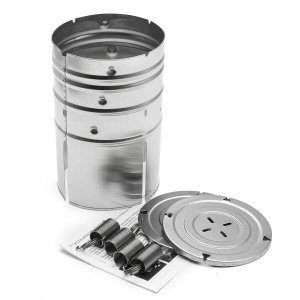 Presa din inox Flippy, pentru preparat sunca presata, cu capac, dimensiune reglabila in 3 trepte, 15 x 15 x 18 cm, argintiu - Img 6