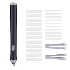 Radiera Electrica, Flippy, pentru Schite si Arta, Grosime Varf 3 mm/5 mm, Baterii 2 x AA (neincluse), din ABS, Negru - Img 2