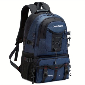 Rucsac Multifunctional de Alpinism, Flippy, Capacitate 36-55 L, de Calatorie, Impermeabil, Slot USB Incarcare Telefon, Bretele Reglabile, 52 x 34 x 19 cm, Albastru - Img 3