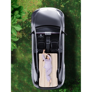 Saltea Speciala de Calatorie, Flippy, Tesla Model Y / 3, pentru Camping, Portbagaj, Spate, pentru Dormit in Aer Liber, Geanta si Perna Incluse, Gri - Img 4