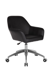 Scaun de birou directorial US63, negru, 55x57x79-91 cm - Img 1