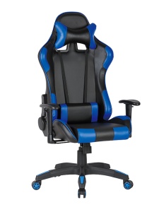 Scaun gaming US90 Silverstone, negru si albastru, 68.5x61.5x125-134.5 cm - Img 1