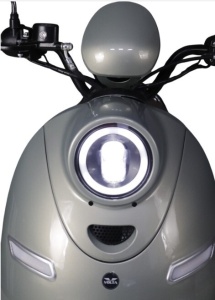 Scuter Electric, 2000W, Fara Permis, Voltarom S2 Premium, autonomie pana la 60 km, Argintiu - Img 5