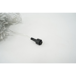 Sectiune Instalatie de Craciun Flippy, Tip Plasa, 120 LED-uri, 1.5 x 1.5 m, 8 jocuri de lumini, Interconectabila, Fir transparent, Alb rece - Img 4