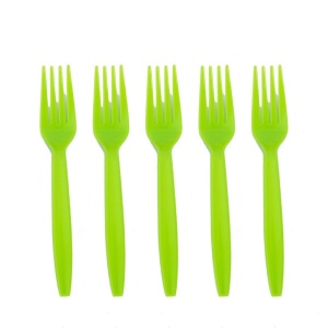 Set 10 Furculite de Unica Folosinta, Flippy, Colectia Dino Park, 15.5 x 2.5 cm, din Plastic PE, Multicolor - Img 1