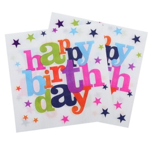 Set 10 Servetele de Masa, Flippy, Colectia Happy Birthday, 32 x 32 cm, din Hartie, Multicolor - Img 7