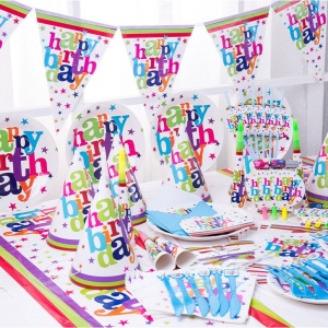 Set 10 Servetele Happy Birthday, Flippy, pentru Petrecere, Tematica Aniversare, 33x33 cm, Multicolor - Img 4