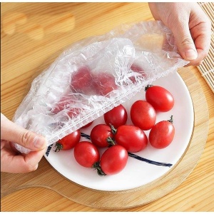 Set 100 Folie de Protectie Elastica pentru Alimente si Boluri Flippy, material plastic, prospetime, diametrul 12 - 40 cm - Img 2