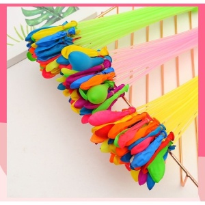 Set 111 Baloane din Latex, Flippy, Aqua Party, Sistem de Umplere Rapida, 10 cm Diametru, Multicolor - Img 4