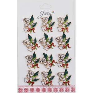 Set 12 Brose Martisor Flori Lacrimioare si Scrisoare