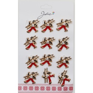Set 12 Brose Martisor Primavara Cosar Rosu Auriu
