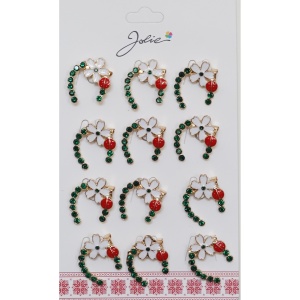 Set 12 Brose Martisor Primavara Potcoava cu Floare si Buburuza