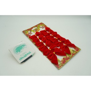 Set 12 fundite pentru brad, Rosii, clasice , 5 x 5 cm, din poliester, Flippy - Img 2