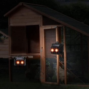 Set 2 Aparate Solare LED cu Ultrasunete, Flippy, Repelent pentru Animale Mari si Mici, Lumina Rosie si Alba, Anti Rozatoare, Anti Insecte, Frecventa 9-36KHZ, 10.2 x 10.6 x 2.8 cm, Negru - Img 5