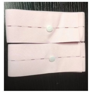 Set 2 Centuri de Monitorizare a Ritmului Cardiac Fetal, Flippy, Material Moale si Elastic, 6 x 130 cm, Roz - Img 3