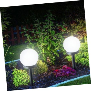 Set 2 Lampi Solare LED, Flippy, Forma Sferica, Tip Glob, Diametru 10 cm, Alb Rece - Img 9