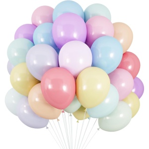 Set 25 Baloane din Latex, Flippy, Model Party, 13 cm, Multicolore, Culori Pale, 1 g - Img 1