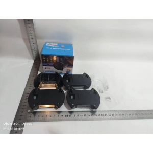 Set 4 Aplice solare LED Bidirectionale pentru perete Flippy, in forma de funda, 8 LED-uri, material ABS si PC, lumina puternica, IP65, 10 x 7.5 cm, baterie 1.2 V, 300 mAh, autonomie 8-10 ore, alb cald - Img 6