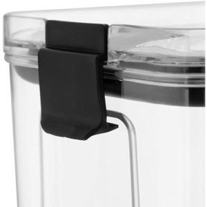 Set 4 Recipiente Depozitare Alimente, Flippy, pentru Organizare Bucatarie, cu Inchidere Ermetica, Transparent, Plastic fara BPA, Compatibile cu Masina de Spalat Vase, Diferite Dimensiuni, 350 ml, 1300 ml, 2700 ml, 4600 ml - Img 6
