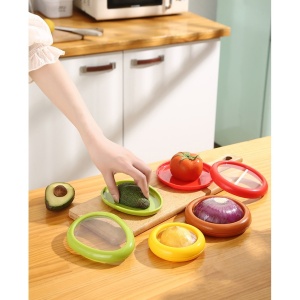 Set 4 Recipiente pentru Pastrarea Proaspata a Legumelor, Flippy, Cutii Portabile Sigilate Anti-oxidare, 4 Forme Diferite pentru Legume sau Fructe, Culori diferite - Img 12