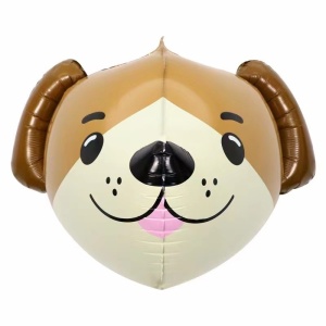 Set 5 Baloane Folie Metalizata, Flippy, Figurine Animale Domestice, 30 cm, Ambalaj Individual, Pai inclus, Umflare cu Aer sau Heliu, Multicolor - Img 3