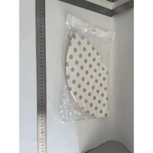 Set 6 Coifuri Metalizate, Flippy, pentru Petrecere, Tematica Aniversare, Model Buline, 20 cm, Argintiu - Img 2