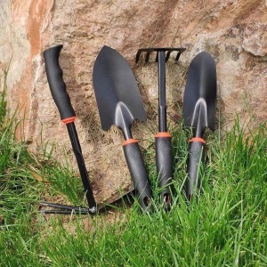 Set 7 Unelte de Gradina Flippy, pentru Plantare Prelucrare Sol si Ingrijire Plante, Material PVC si cardboard, 31.5 x 8 cm, negru - Img 5