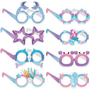 Set 8 Perechi de Ochelari Sirena, Flippy, Colectia Mermaid, Multicolor - Img 1