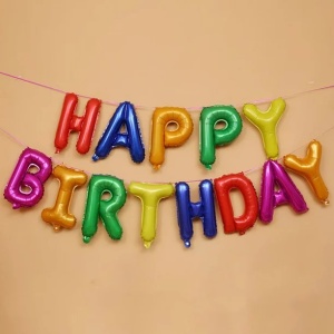 Set baloane folie Flippy, Happy Birthday, 40 cm, multicolor - Img 3