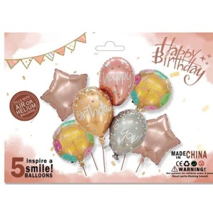 Set baloane folie pentru aniversare zi de nastere, model 2