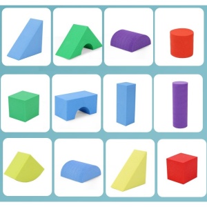 Set Blocuri de Constructie din Spuma EVA, Flippy, 29 de Piese, Interactive, 24.5x16x3.7 cm, Multicolor - Img 3