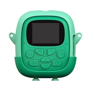 Set Camera Instantanee pentru Copii, Flippy, Ecran HD 2.4'', 24MP, 720P Video, 1200 mAh, cu Functie de Printare Alb-Negru, cablu USB-C, Bluetooth, Compatibil iOS/Android, Imprimare APP, Model Dinozaur, Verde - Img 7