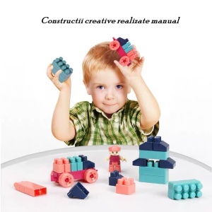 Set constuctii, Flippy, Casa si curte, 251 piese, Multicolor - Img 4
