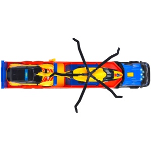 Set Dickie Toys Rescue Transporter 40 cm cu camion, masina, elicopter si accesorii - Img 4
