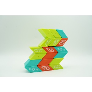 Set inteligent de constructie cu piese magnetice, 26 piese, +3 ani, multicolor - Img 11