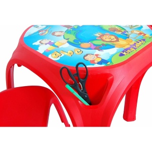 Set Masuta cu 2 scaune pentru copii Pilsan King Table red - Img 3