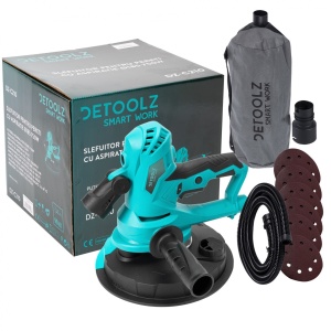 Slefuitor pereti cu aspiratie Detoolz 750 W, 2500 Rpm, Ø180 mm - Img 1