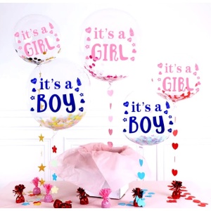 Sticker Autocolant, Flippy, Tematica Gender Reveal, Model Scris It's a Girl, 19.5x27.5 cm, Roz - Img 4