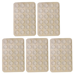 Suport Adeziv Universal, Flippy, pentru Telefon/Tableta, cu 24 Ventuze, potrivit pentru Tik-Tok/Selfie/Vizionare Video, din Silicon, 8 x 5.5 x 1 cm, Transparent - Img 3