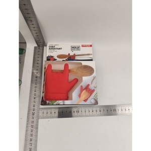 Suport Capac Anti- Varsare, Suport Lingura pentru Oala, Flippy, Model in Forma de Deget, din Silicon, Rosu - Img 9