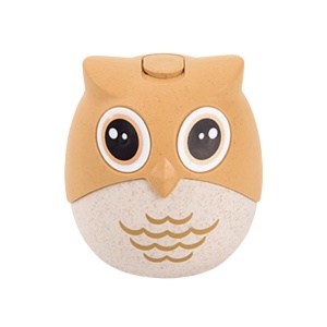 Suport pentru Scobitori, Flippy, Model Bufnita, Multifunctional, 8.3x7.8 cm, Portocaliu - Img 1