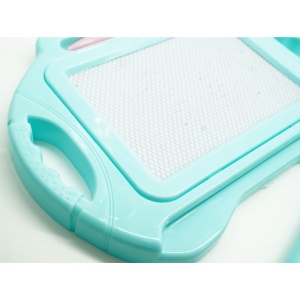 Tabla Magnetica pentru desen Flippy, Pix, forma dreptunghi, dimensiuni 23x17 cm, Dezvolta Creativitatea, cu picioare suport, Albastru - Img 4
