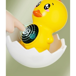 Termometru Electronic LED pentru Baie, Plutitor, Rezistent la apă, IPX7, Multifunctional, 3 Trepte de Temperatura, Model Ratusca, 12x7cm, Galben - Img 5