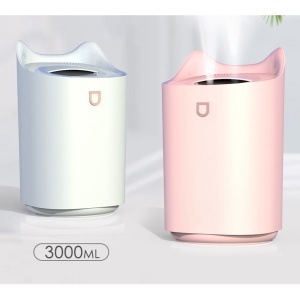 Umidificator cu duza dubla, Flippy, de capacitate mare 3L, roz - Img 6