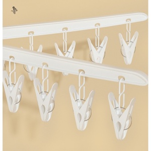 Uscator de Rufe Vertical, Flippy, 2 Niveluri, Pliabil, din ABS+PP+Otel Inoxidabil, Rotire 360 Grade, 130 x 75 cm, Alb - Img 10