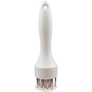Ustensila pentru fragezit carnea, cu 21 de tije ascutite din inox 304, 20 cm, alb - Img 3