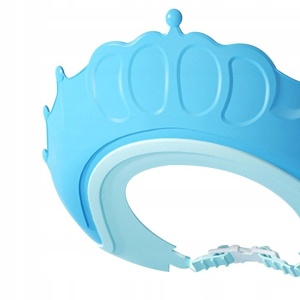 Viziera de Protectie Baie Pentru Copii, Fippy, Model Coronita, Dimensiune ajustabila, Durabil, Usor de curatat, Impotriva Samponului, pentru Ochi si Urechi, TPE+PP, 24x22 cm, Albastru - Img 8