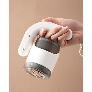 Aparat Pentru Curatat Scame, Par Si Praf, Flippy, cu LED, Pentru Diferite Tipuri De Material, Cu Lame Din Otel Inoxidabil, Compartiment de Depozitare, Maner Reglabil, 11x10.5x8.7 cm, Alb - Img 4